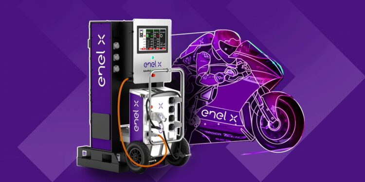 MotoE cuenta con la innovadora infraestructura de carga de Enel X