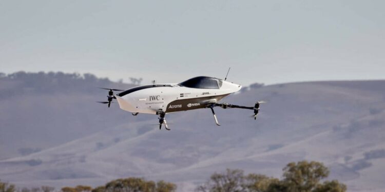 Airspeeder reveló al mundo las primeras imágenes de sus vuelos no tripulados