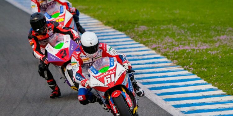 Will Zaccone be able to hold on and win the MotoE title?