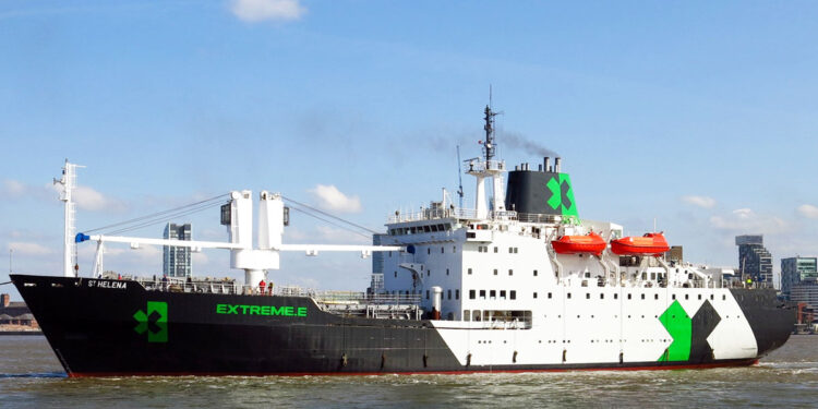 The ST. Helena Docked in Italy for the 4th Extreme E Race