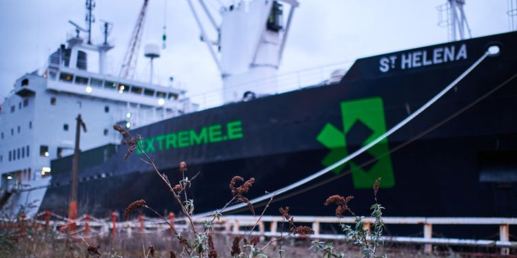 ST. Helena from Extreme E is used for Sea Ice Melt Research