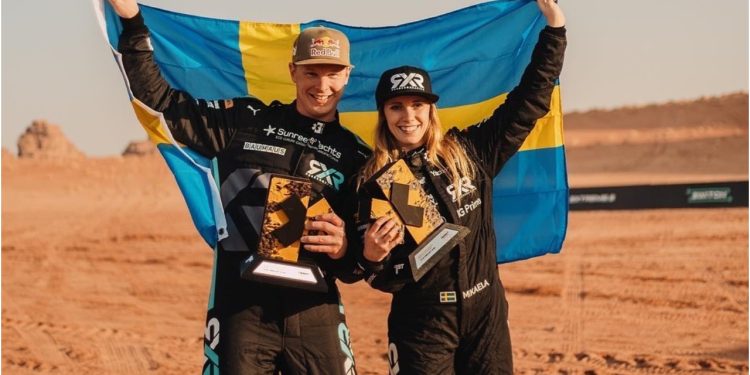 Mikaela Åhlin-Kottulinsky y Johan Kristoffersson analizan triunfo de RXR en el Desert X Prix 2022
