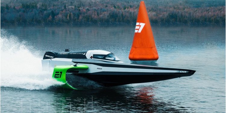 This is an E1 Series official Racing Vehicle, RaceBird, on Board