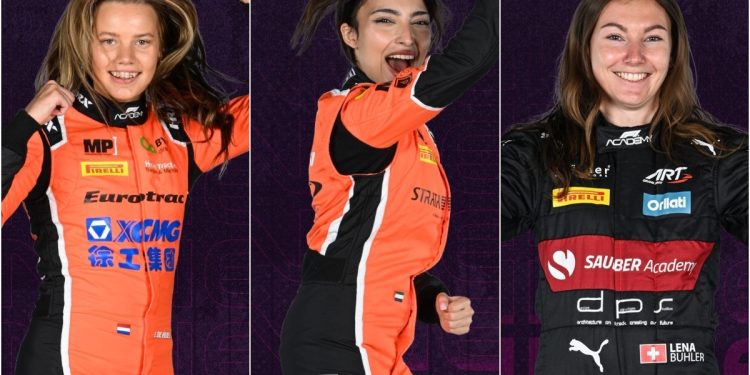 Emely de Heus, Amna Al Qubaisi and Léna Bühler: The F1 Academy Winners in Barcelona