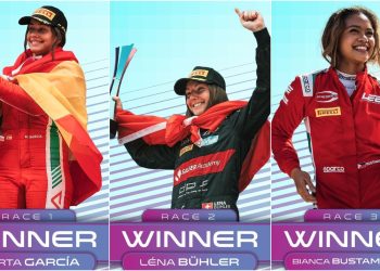 García, Bühler y Bustamante subieron a lo más alto del podio en Monza en la Ronda 6 de la F1 Academy